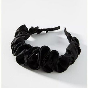 ⚡Anthropologie Ruffled Headband - Black